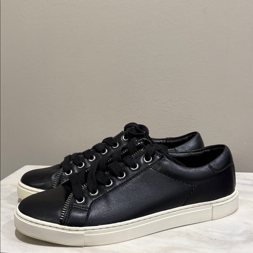 Frye Black Leather Sneakers Size 6 - Picture 7 of 11